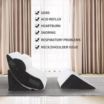 Orthopedic Bed Wedge Pillow Set (4pcs)