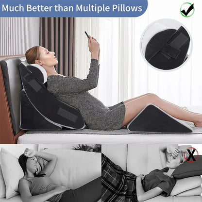 Orthopedic Bed Wedge Pillow Set (4pcs)