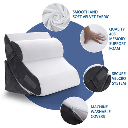 Orthopedic Bed Wedge Pillow Set (4pcs)