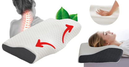 Contoured Orthopedic Memory Foam Pillow for Neck Pain
